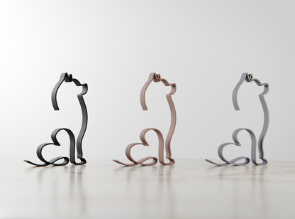 Pomeranian Dog 12 - Line Art Figure