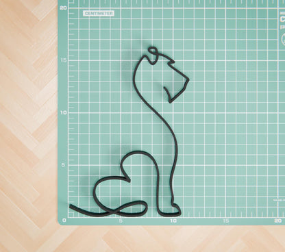 Irish Terrier Dog 29 - Line Art Figure