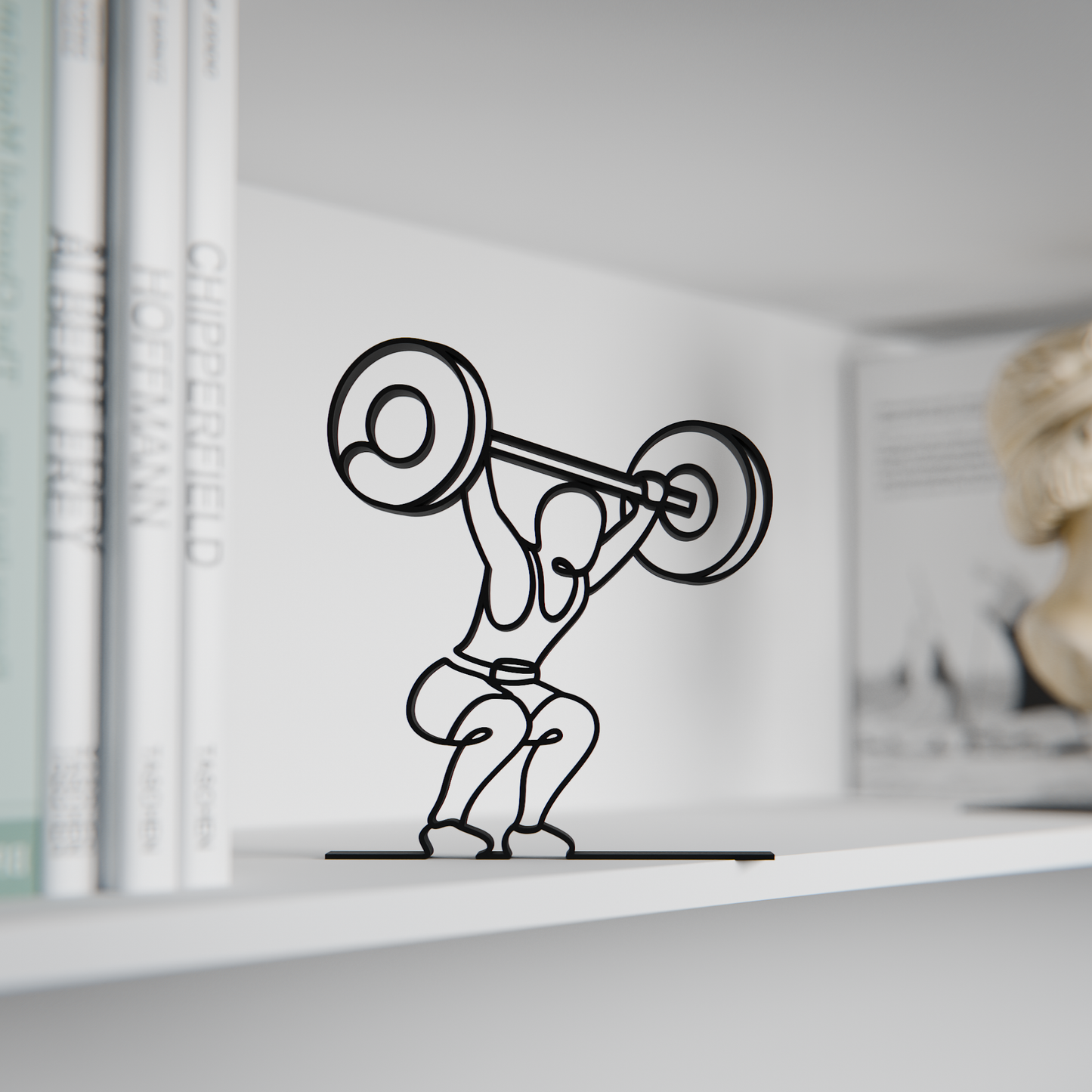 Crossfitter - Customized Line Art Figure