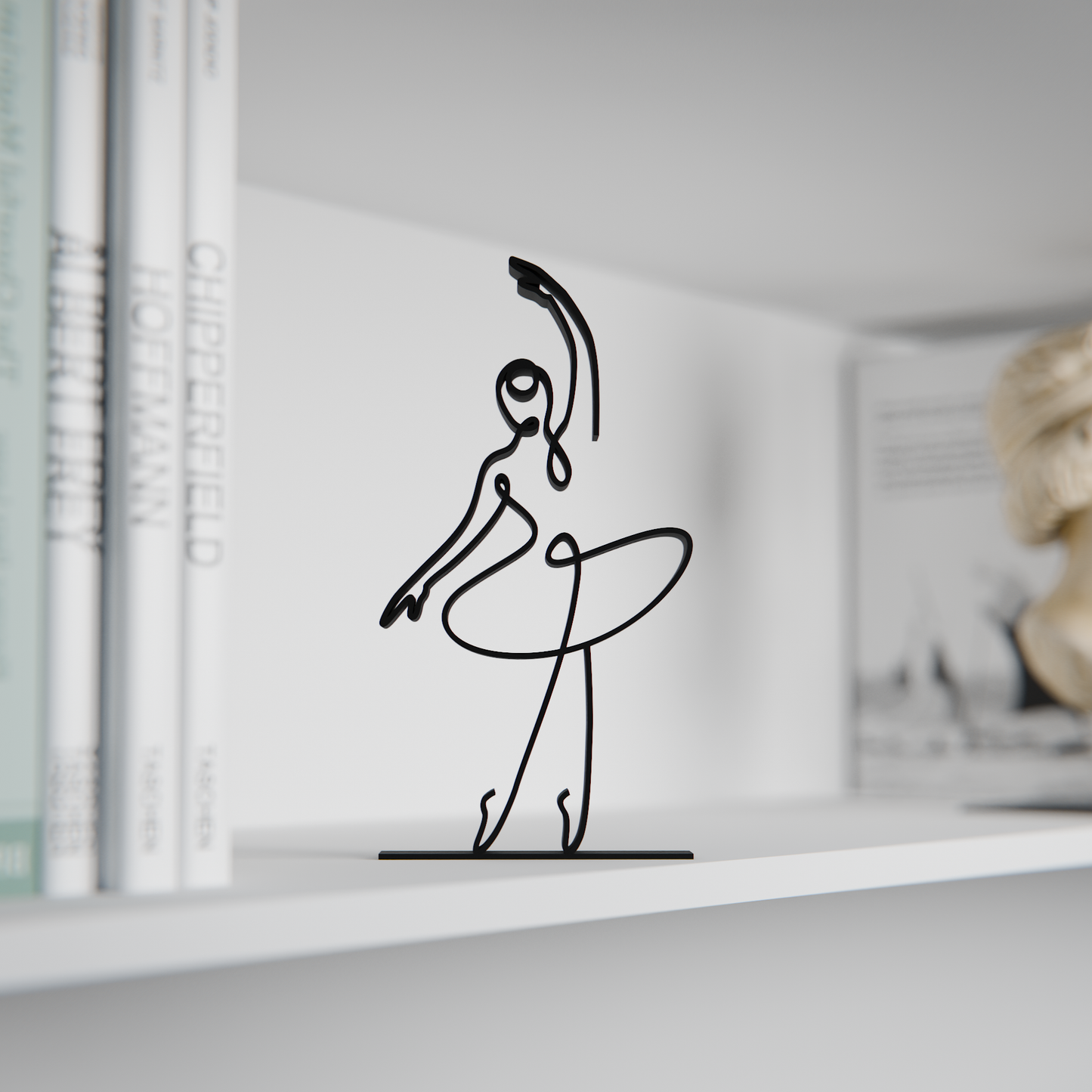 Ballerina 03 - Customized Line Art Figure