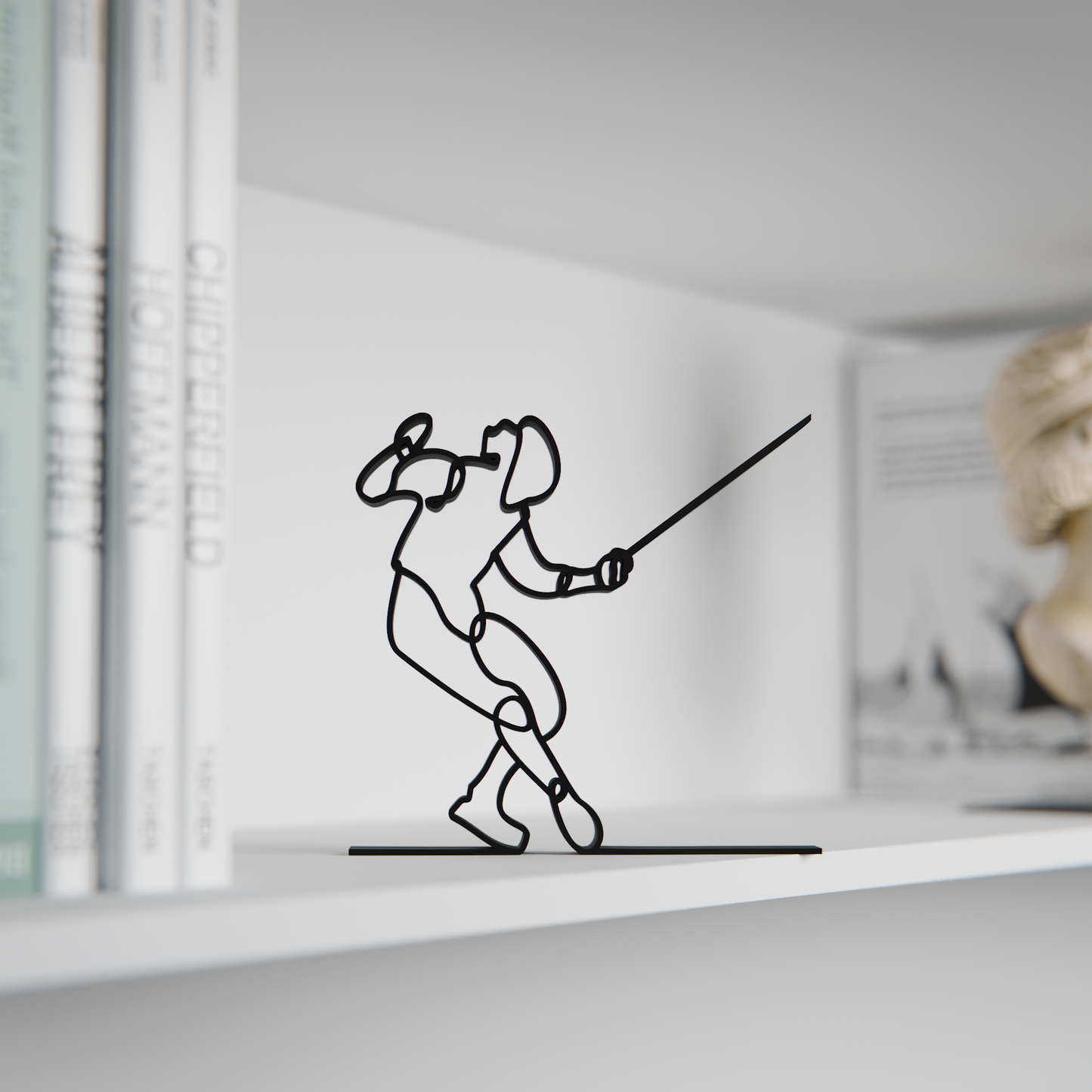 Fencer - Customized Line Art Figure