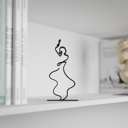 Flamenco Dancer - Customized Line Art Figure