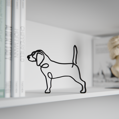 Beagle Dog 81 - Line Art Figure