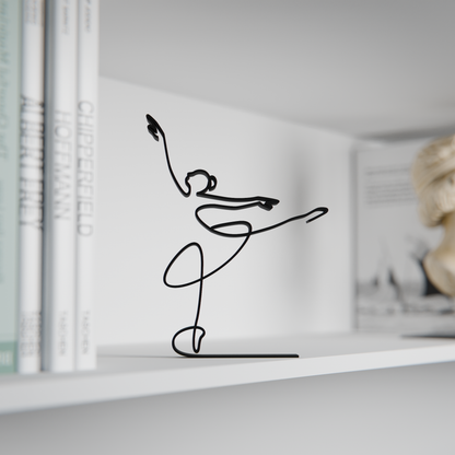 Ballerina - Customized Line Art Figure