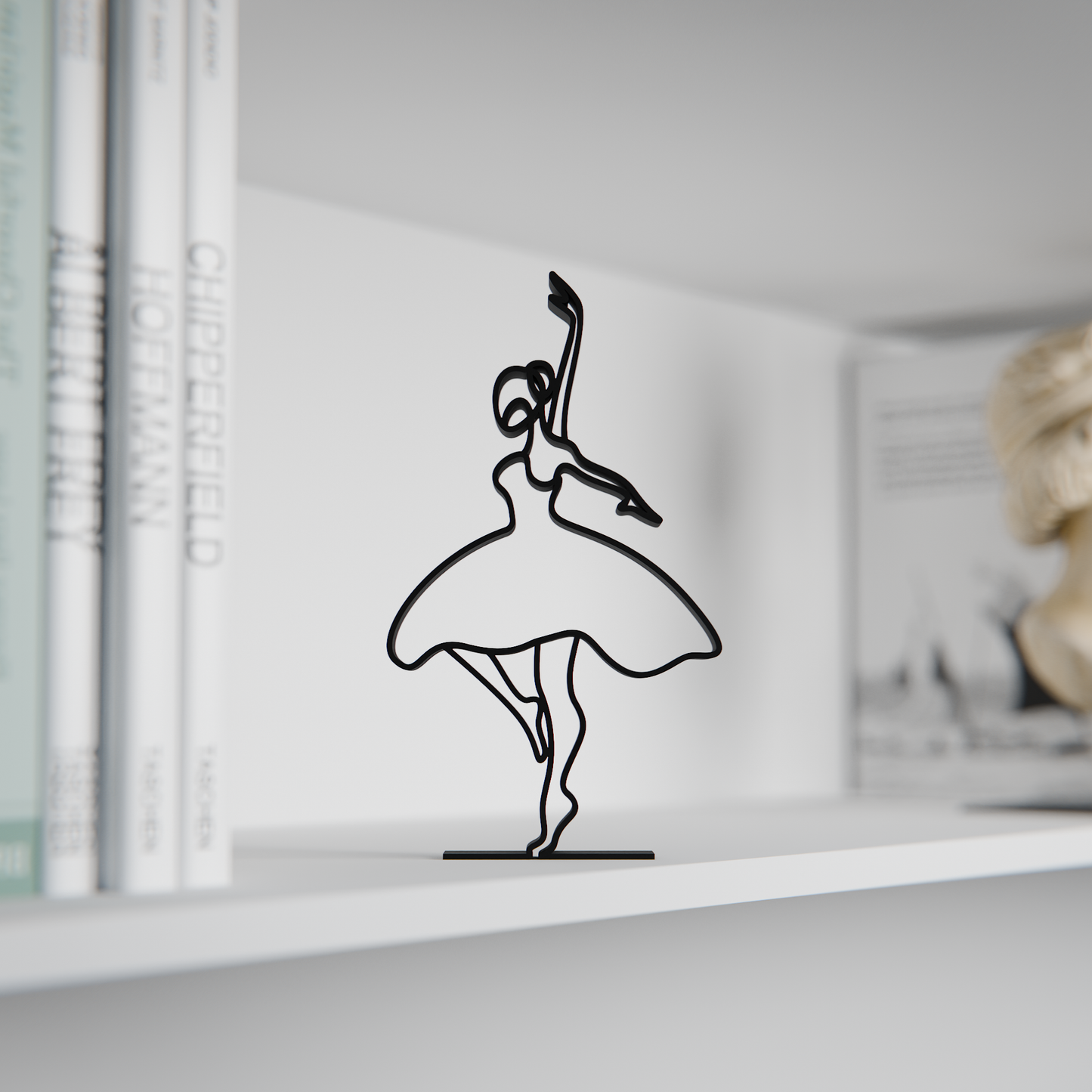 Ballerina 02 - Customized Line Art Figure