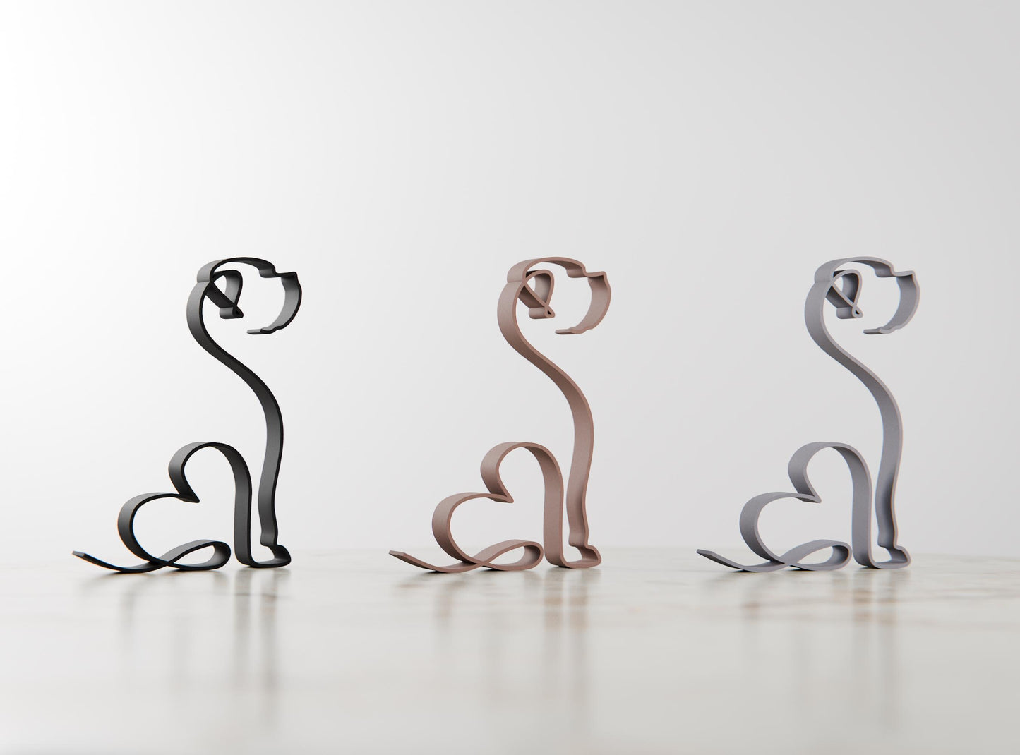 Mastiff Dog 26 - Line Art Figure