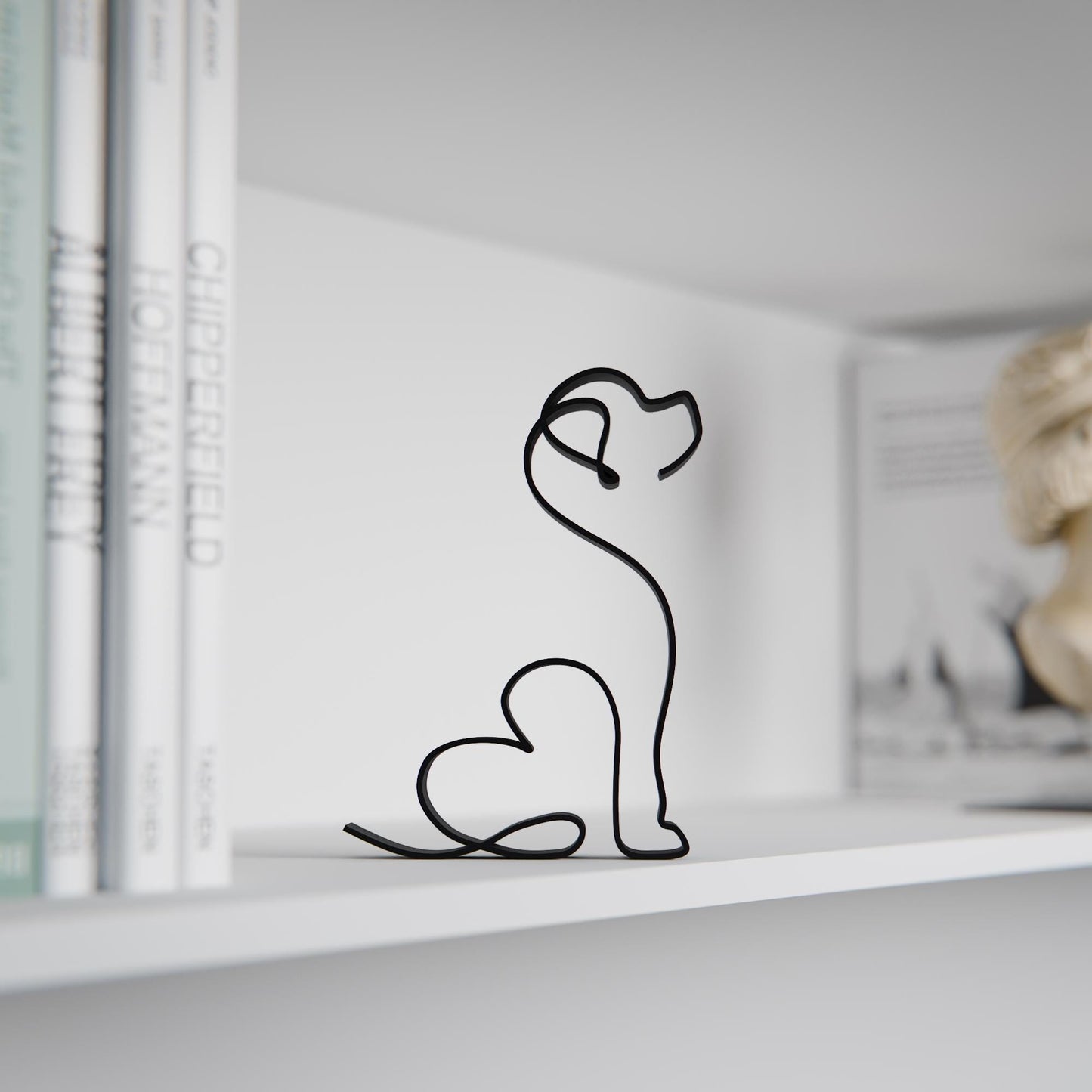 Newfoundland Dog 35 - Line Art Figure