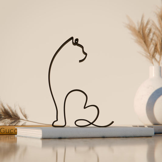 Persian Cat 02 - Line Art Figure