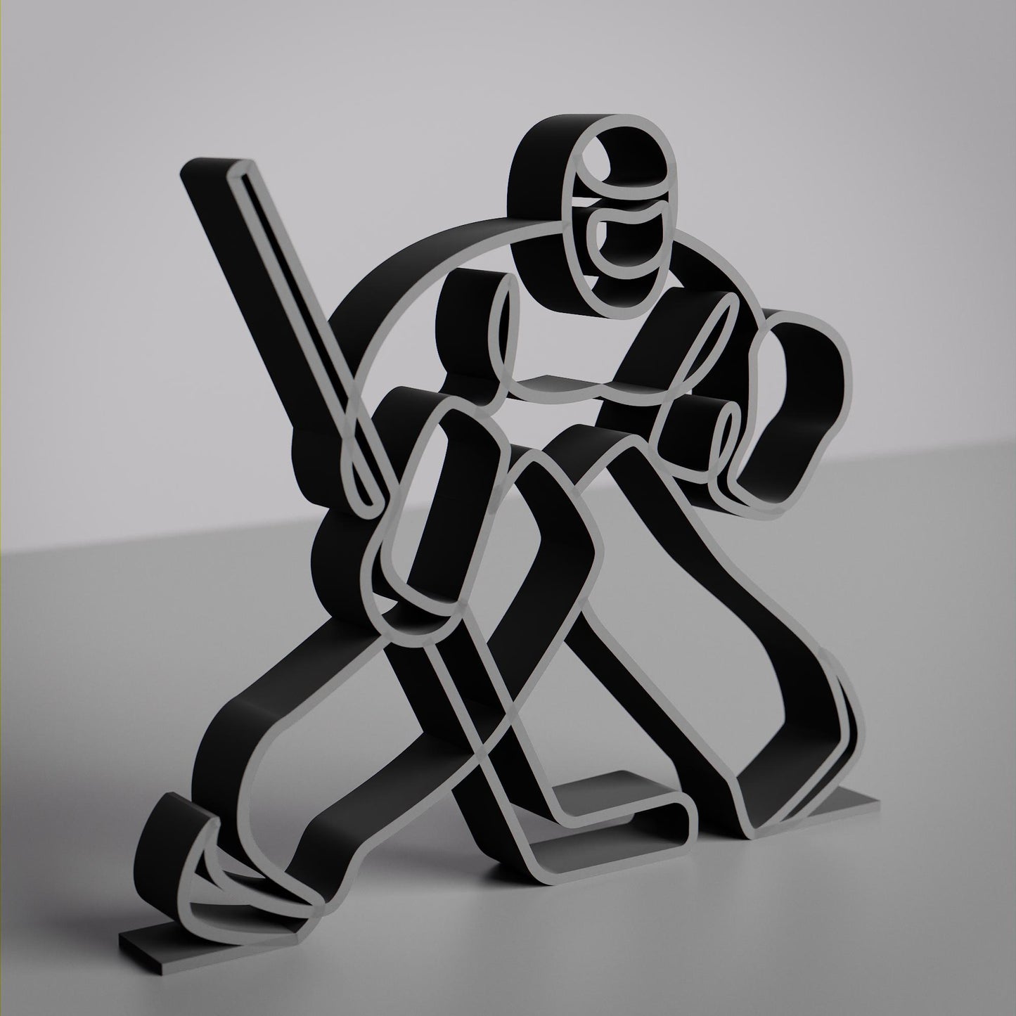 Hockey Goalie - Customized Line Art Figure