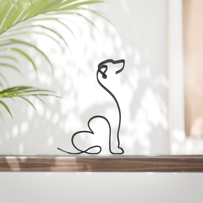 Rhodesian Ridgeback Dog 19 - Line Art Figure