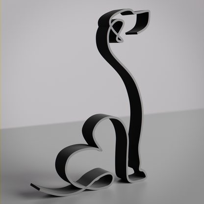 Rhodesian Ridgeback Dog 19 - Line Art Figure
