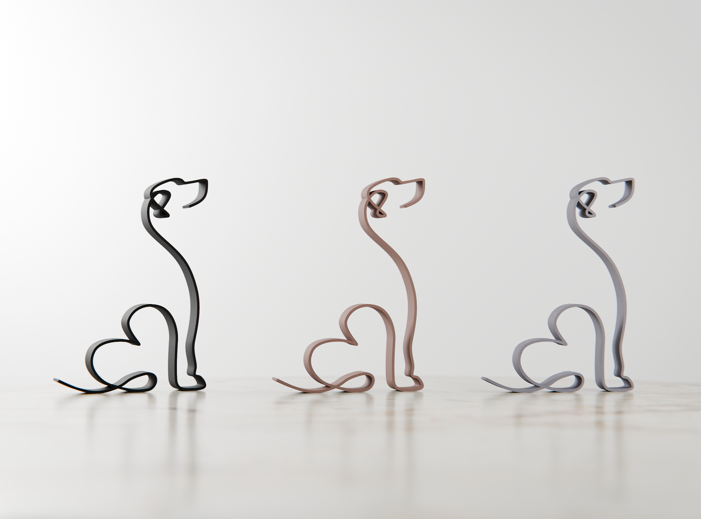 Rhodesian Ridgeback Dog 19 - Line Art Figure