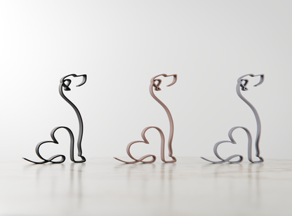 Rhodesian Ridgeback Dog 19 - Line Art Figure
