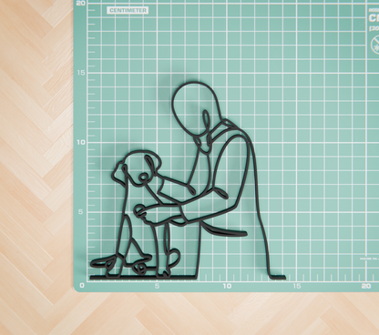 Veterinarian - Customized Line Art Figure