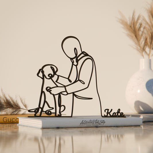 Veterinarian - Customized Line Art Figure