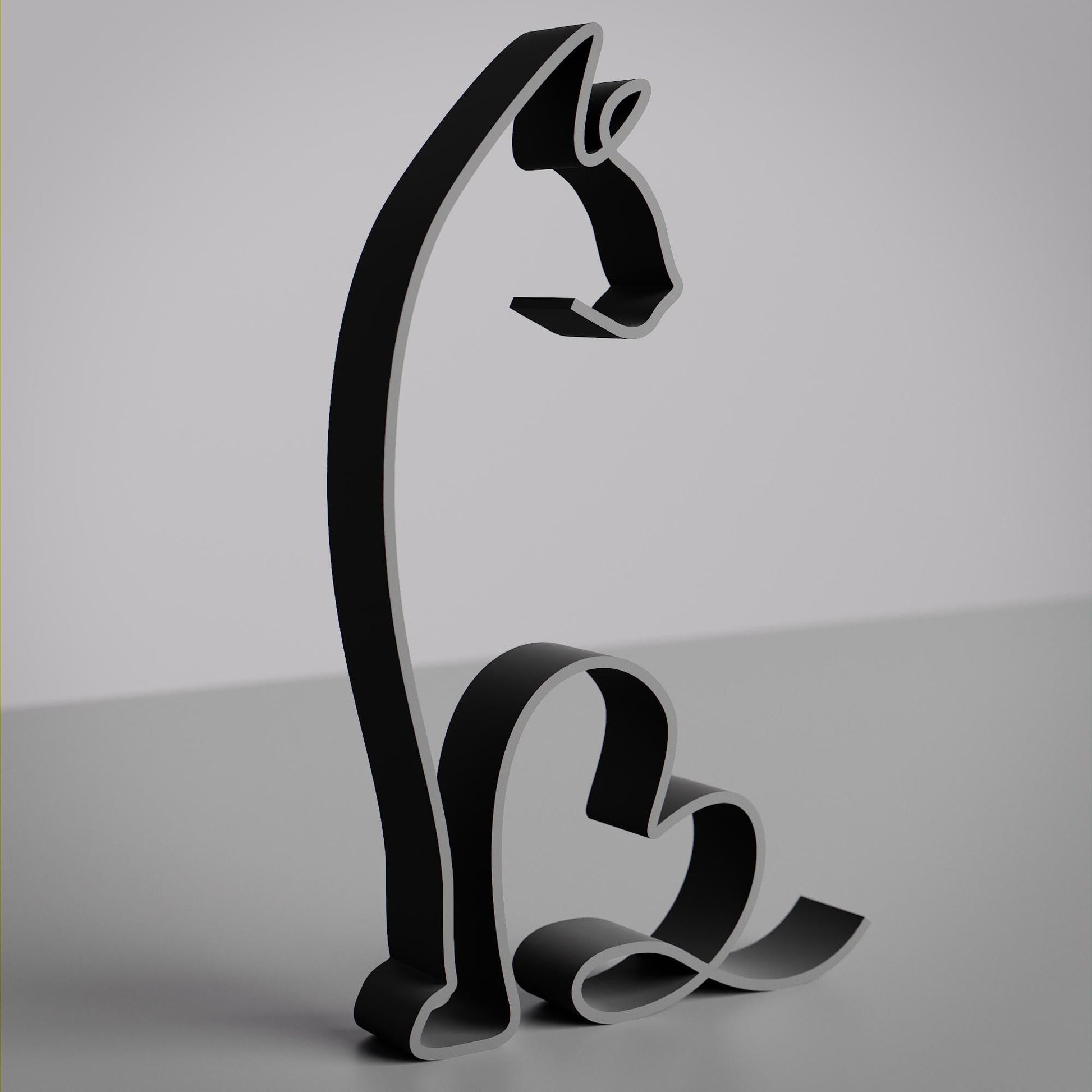 Anatolian Gift BoxAbyssinian Cat 16 - Line Art Figure