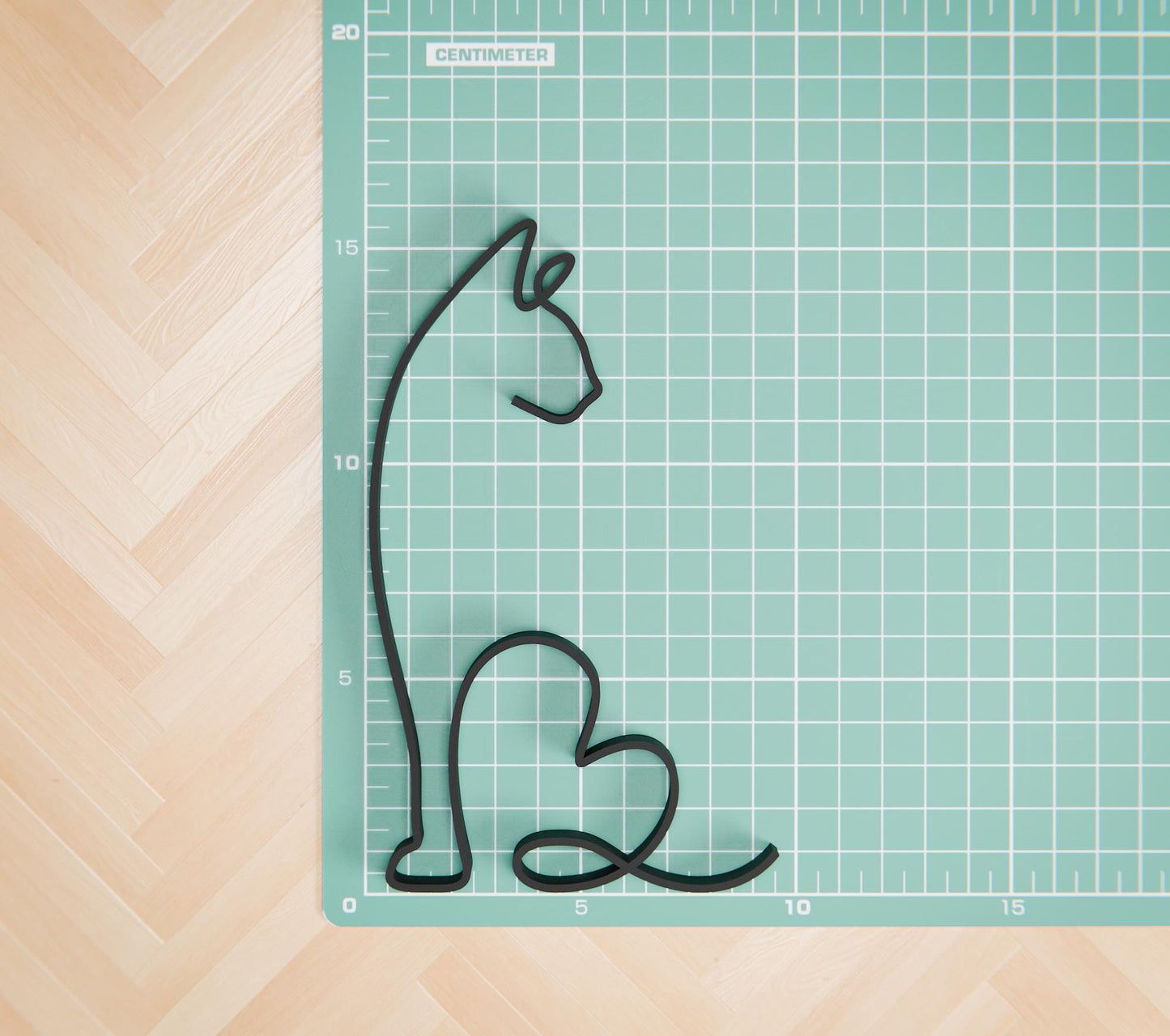 Anatolian Gift BoxAbyssinian Cat 16 - Line Art Figure