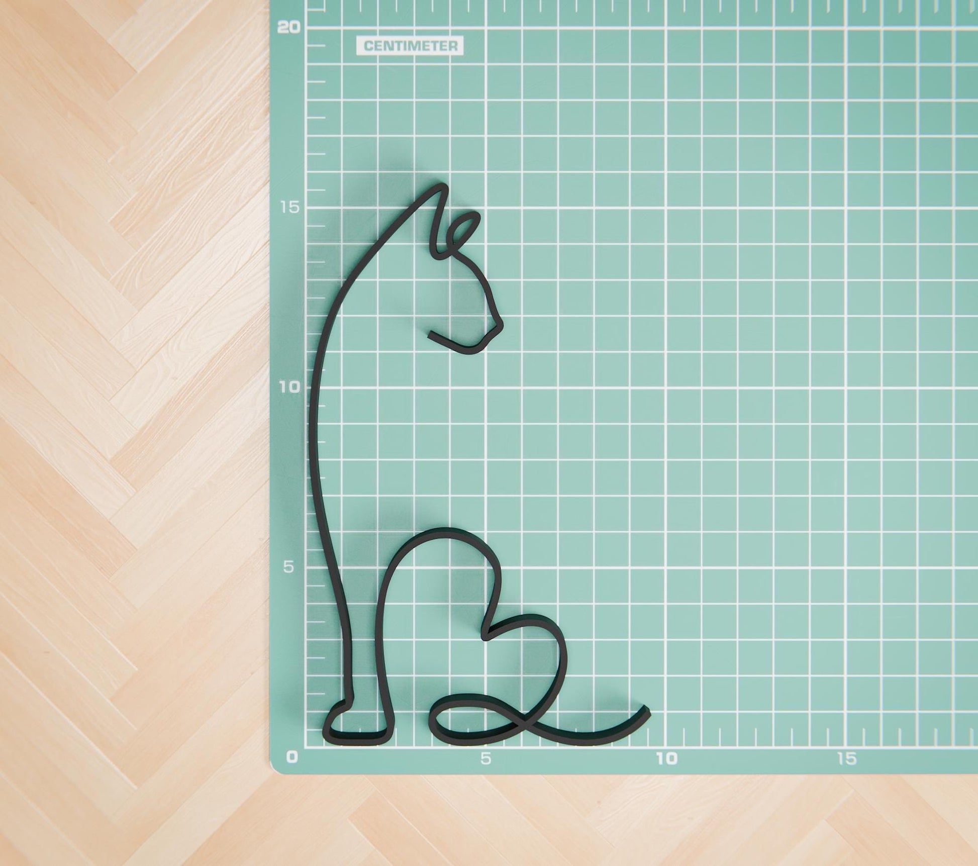 Anatolian Gift BoxAbyssinian Cat 16 - Line Art Figure