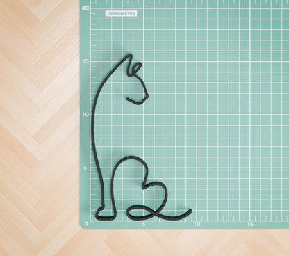 Anatolian Gift BoxAbyssinian Cat 16 - Line Art Figure