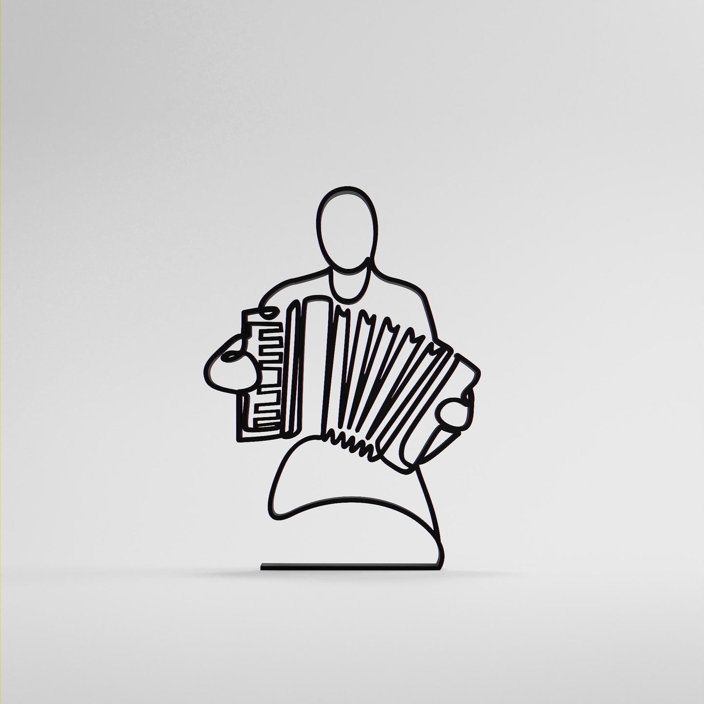 Anatolian Gift BoxAccordion Player - Customized Line Art Figure