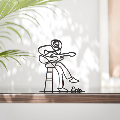 Anatolian Gift BoxAcoustic Guitarist - Customized Line Art Figure