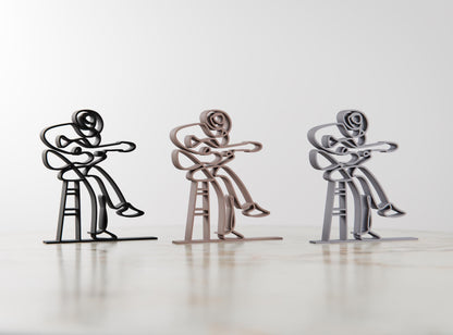 Anatolian Gift BoxAcoustic Guitarist - Customized Line Art Figure