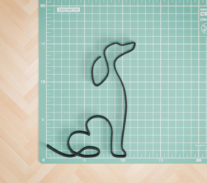 Anatolian Gift BoxAfghan Hound Dog 06 - Line Art Figure