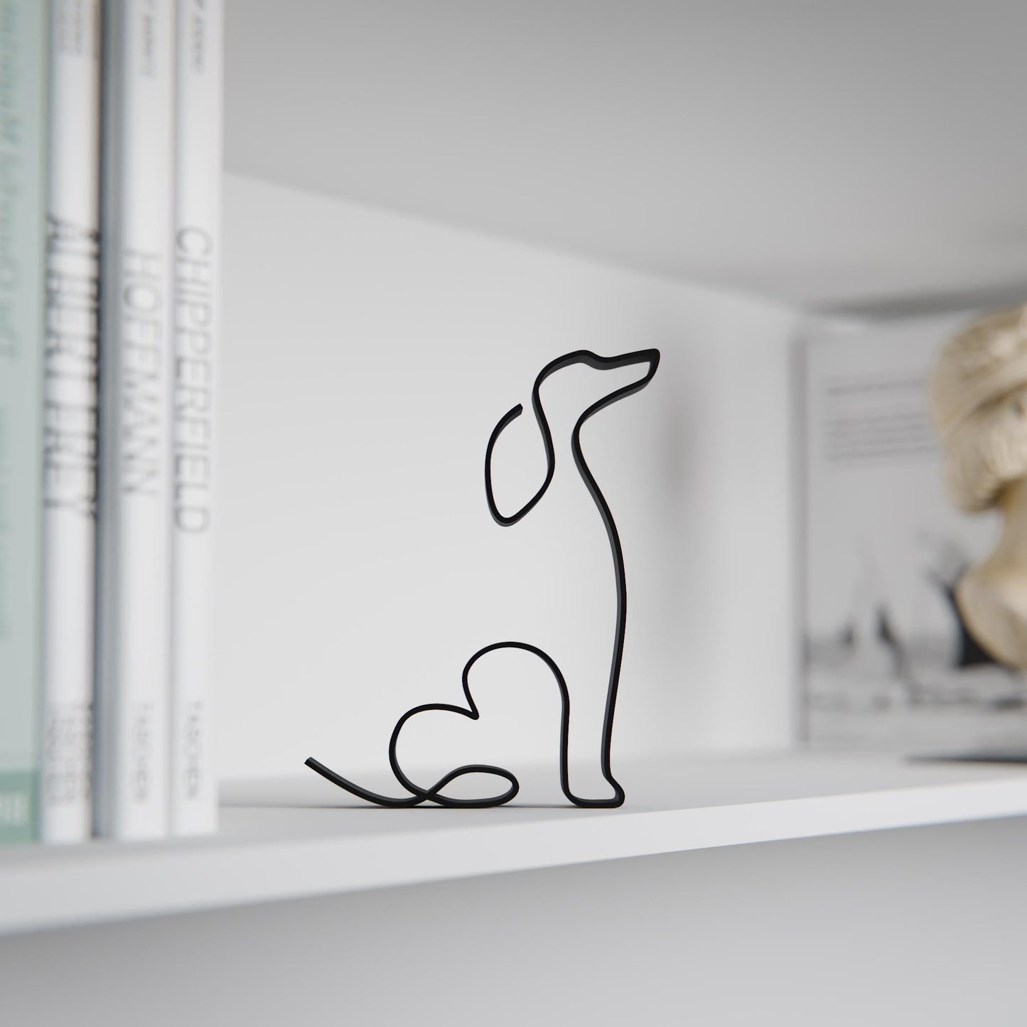 Anatolian Gift BoxAfghan Hound Dog 06 - Line Art Figure