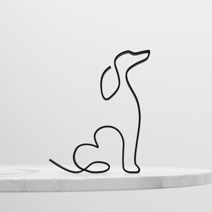 Anatolian Gift BoxAfghan Hound Dog 06 - Line Art Figure