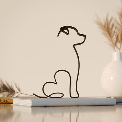 Anatolian Gift BoxAmerican Pitbull Terrier Dog 03 - Line Art Figure