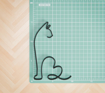 Siamese Cat 04 - Line Art Figure