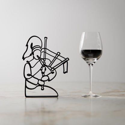 Anatolian Gift BoxBagpipe Player - Customized Line Art Figure
