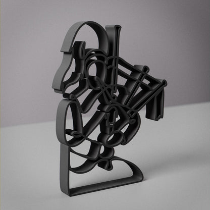 Anatolian Gift BoxBagpipe Player - Customized Line Art Figure