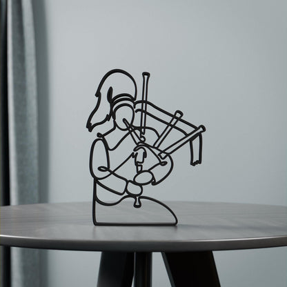 Anatolian Gift BoxBagpipe Player - Customized Line Art Figure