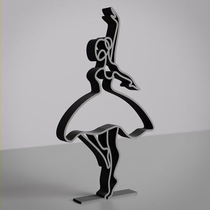 Anatolian Gift BoxBallerina 02 - Customized Line Art Figure