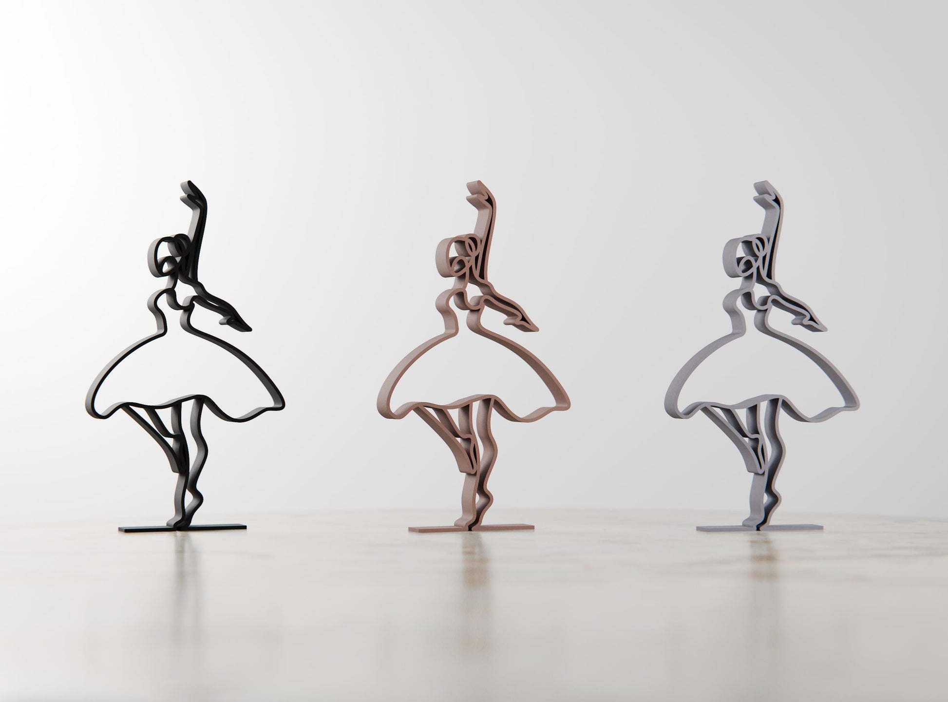 Anatolian Gift BoxBallerina 02 - Customized Line Art Figure