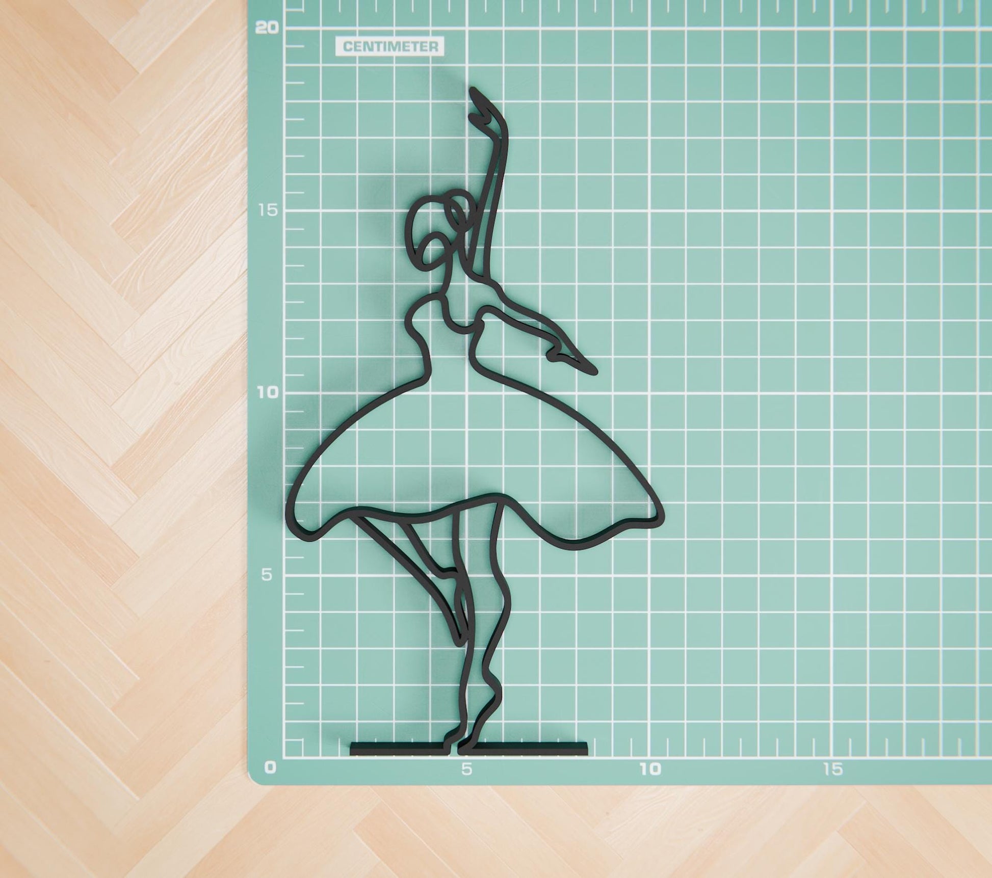 Anatolian Gift BoxBallerina 02 - Customized Line Art Figure