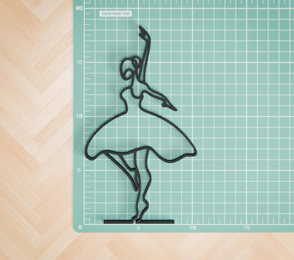 Anatolian Gift BoxBallerina 02 - Customized Line Art Figure