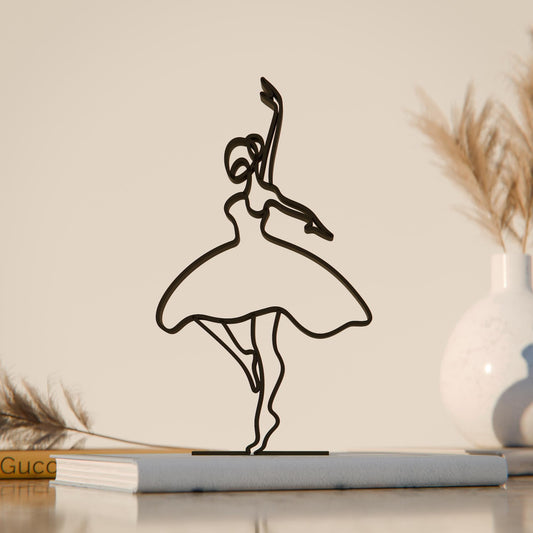 Anatolian Gift BoxBallerina 02 - Customized Line Art Figure