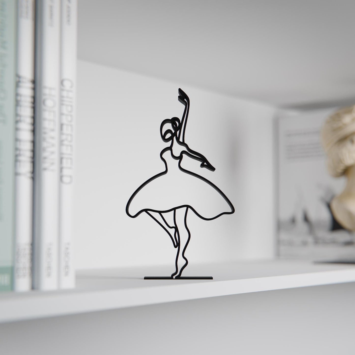 Anatolian Gift BoxBallerina 02 - Customized Line Art Figure
