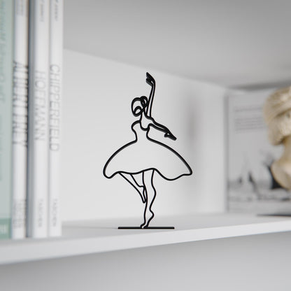 Anatolian Gift BoxBallerina 02 - Customized Line Art Figure