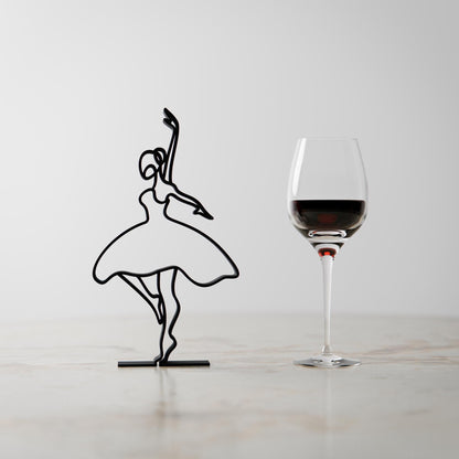 Anatolian Gift BoxBallerina 02 - Customized Line Art Figure