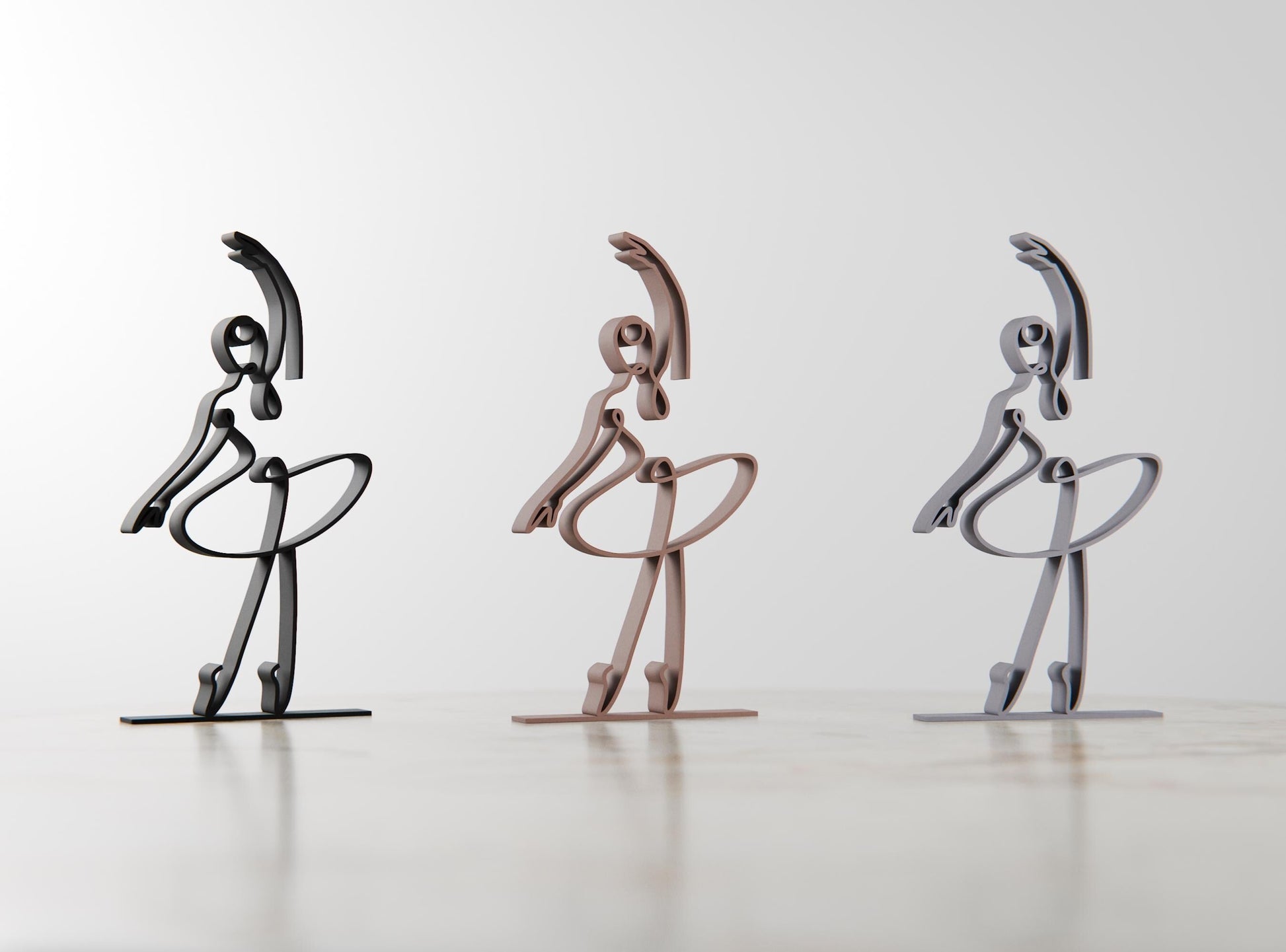 Anatolian Gift BoxBallerina 03 - Line Art Figure
