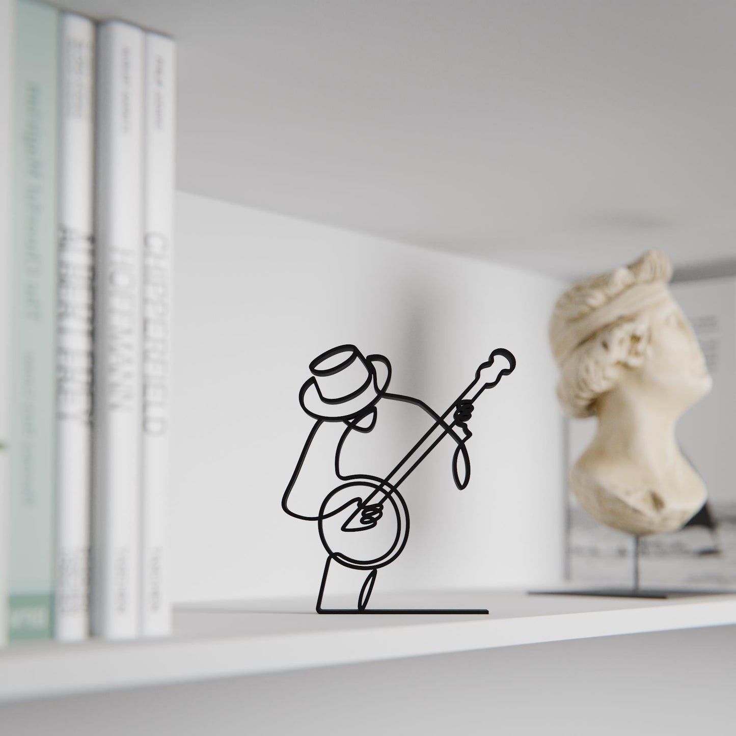 Anatolian Gift BoxBanjo Player - Customized Line Art Figure