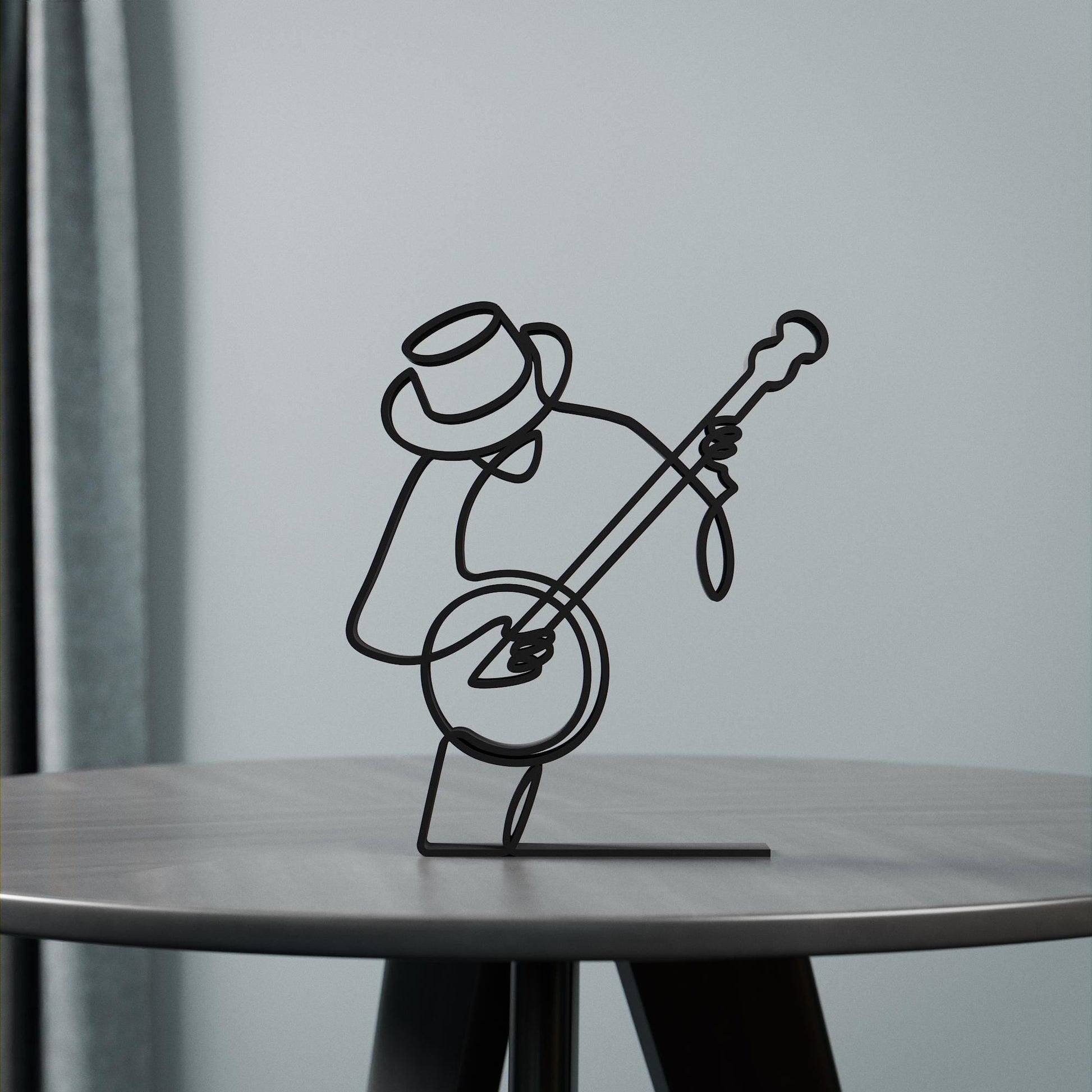 Anatolian Gift BoxBanjo Player - Customized Line Art Figure
