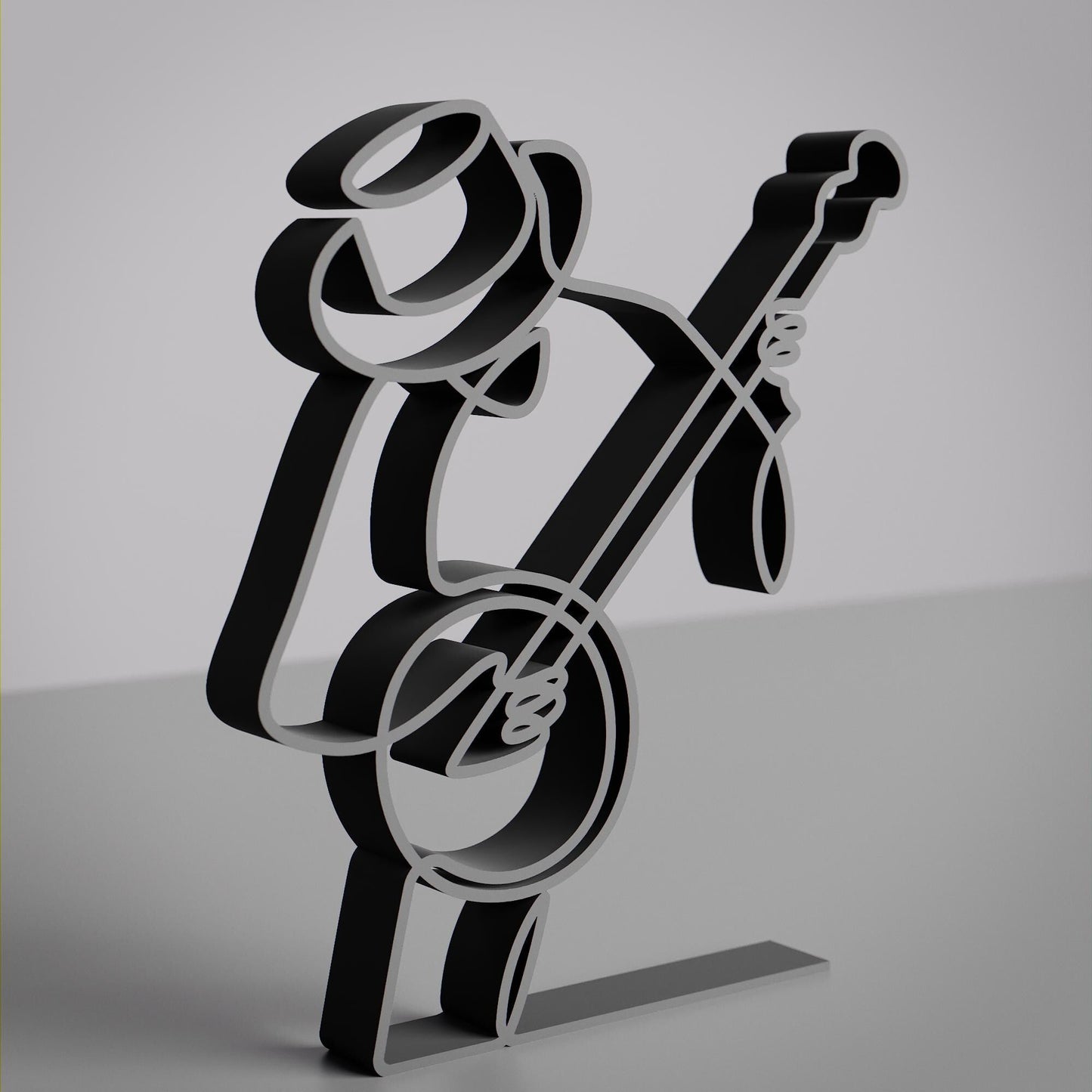 Anatolian Gift BoxBanjo Player - Customized Line Art Figure