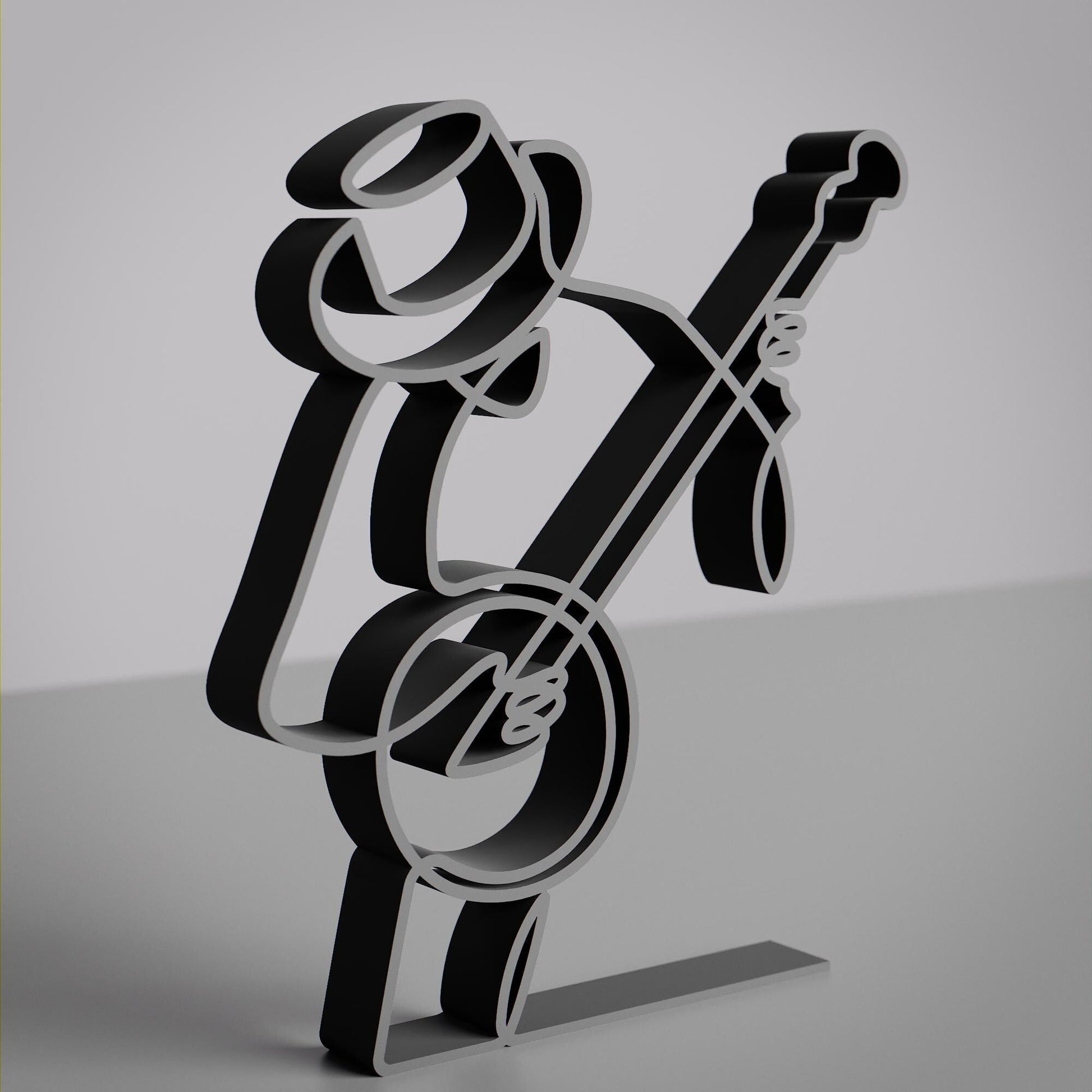 Anatolian Gift BoxBanjo Player - Customized Line Art Figure