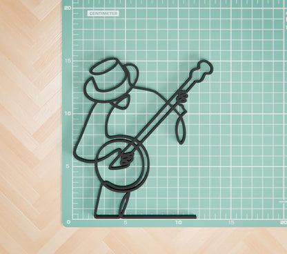 Anatolian Gift BoxBanjo Player - Customized Line Art Figure