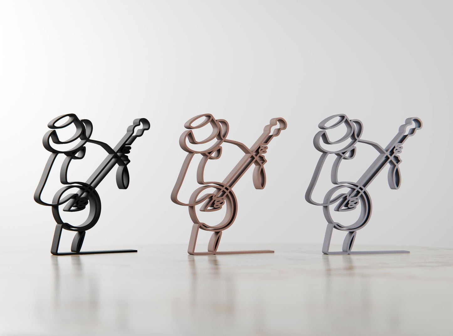 Anatolian Gift BoxBanjo Player - Customized Line Art Figure