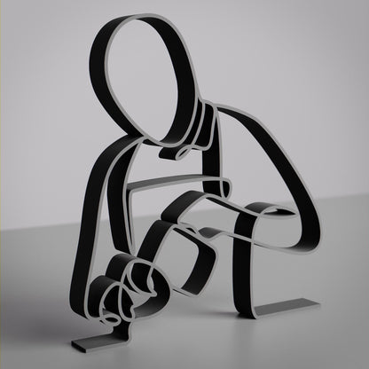 Anatolian Gift BoxBarista - Customized Line Art Figure